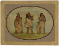 Three Distinguished Warriors of the Sioux Tribe by George Catlin