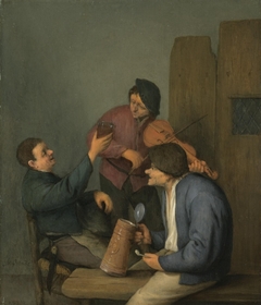 Three Peasants in an Interior by Adriaen van Ostade