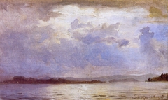 Thunder Clouds over the Chiemsee by Hans Gude