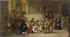 Toreros at Prayer before entering the Arena by Jehan Georges Vibert