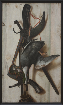 Trompe l'Oeil with Dead Duck and Hunting Implements