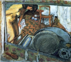 Tub in a mirror by Pierre Bonnard