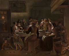 Twelfth-Night Feast by Jan Steen