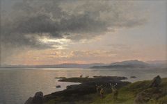 Twighlight over a Lake by Hermann Ottomar Herzog