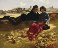 Two Lovers in a Landscape by Thomas Bridgford