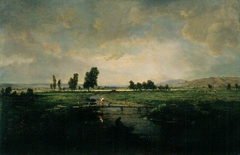Un marais dans les Landes by Théodore Rousseau