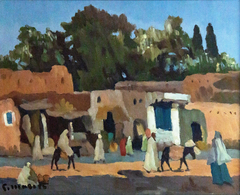 Une place à Marrakech by Louis Morère