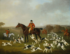 Unkennelling the Royal Hounds on Ascot Heath by Henry Bernard Chalon