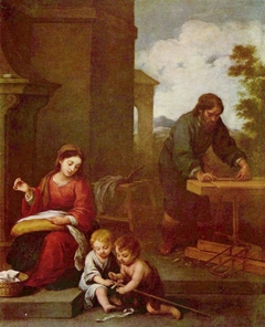 Heilige Familie mit dem Johannesknaben by Bartolomé Esteban Murillo