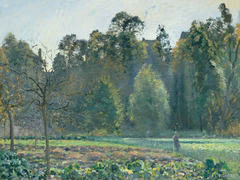The Cabbage Field, Pontoise by Camille Pissarro