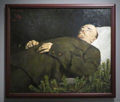 V.I. Lenin on his deathbed