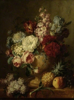 Vase of flowers by Cornelis van Spaendonck