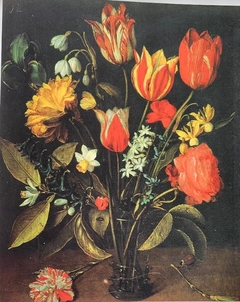 Vase of flowers by Jacob van Hulsdonck