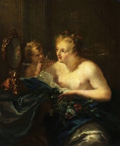 Venus at her toilet. by Giovanni Antonio Pellegrini