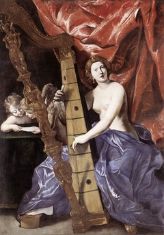 Venus plays the Harp by Giovanni Lanfranco
