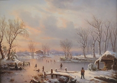 View near Elizabethtown, New Jersey by Régis François Gignoux