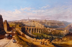 View of the city of Luxemburg from the Fetschenhof by Nicolas Liez