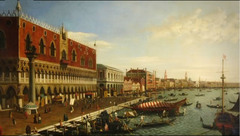 View of the Palazzo Ducale and the Riva degli Schiavoni by Anonymous