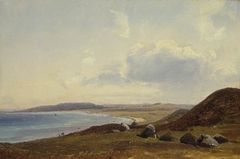 View towards Hesbjerg from the Hornbaek estate by Vilhelm Petersen