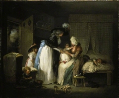 Visit to the child at nurse by George Morland