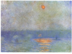 Waterloo Bridge: the Sun in a Fog by Claude Monet