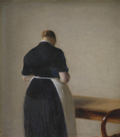 Woman seen from the Back by Vilhelm Hammershøi
