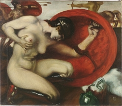 Wounded Amazon by Franz Stuck