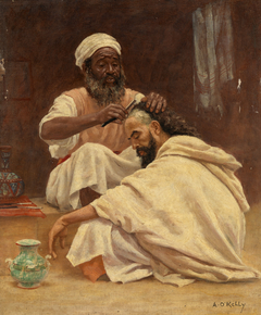 A Barber, Morocco by Aloysius O'Kelly