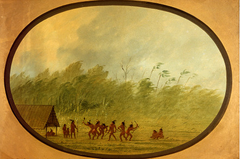 A Connibo Wigwam by George Catlin