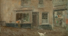 A Grey Note: Village Street January by James McNeill Whistler