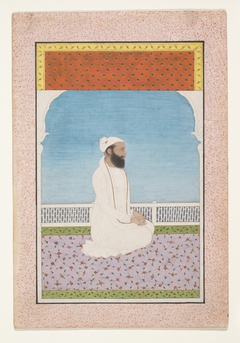 A Holy Man Seated on a Terrace by Anonymous