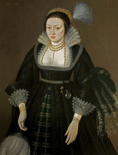 A Lady of the Morgan Family, possibly Elizabeth Wintour, Lady Morgan (b.1564) by Anonymous