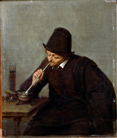 A Man Smoking by Adriaen van Ostade