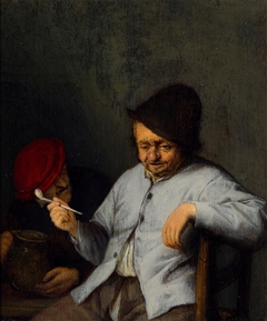 A Man with a Pipe by Adriaen van Ostade