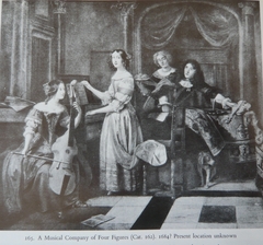 A Musical Company of Four Figures by Pieter de Hooch