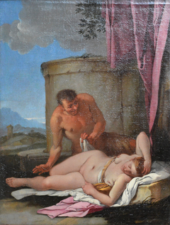 A Sleeping Nymph with a Satyr