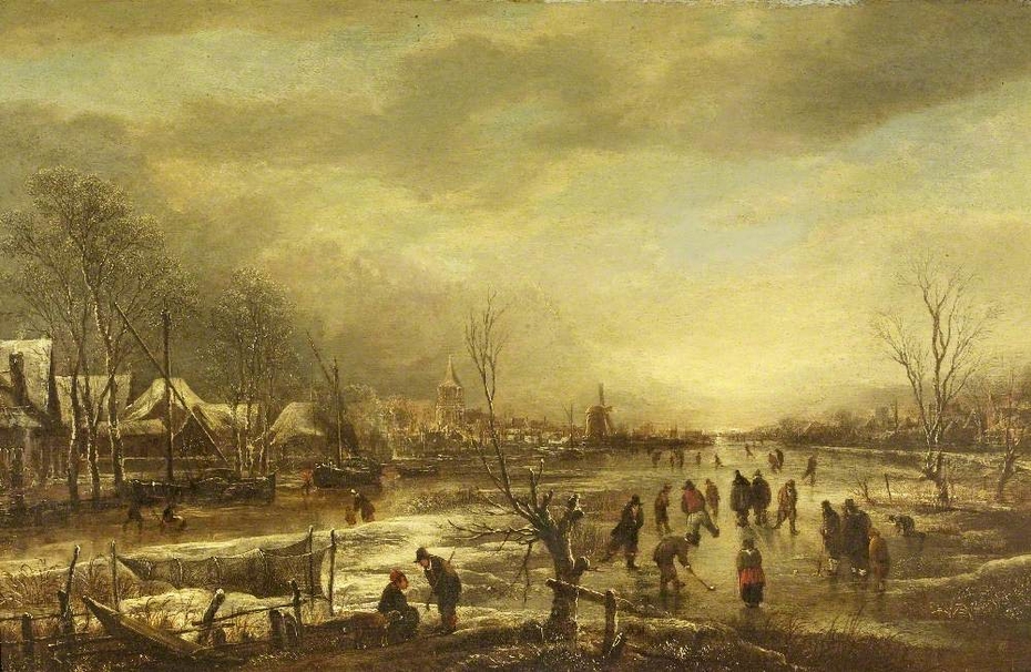 A Winter Landscape with Skaters