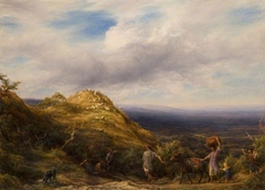 A Wooded Valley And Hill by William Linnell