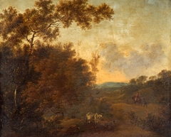 A Woody Landscape with Cattle