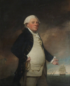 Admiral Sir Hyde Parker, 5th Bt (1714-1782) by George Romney