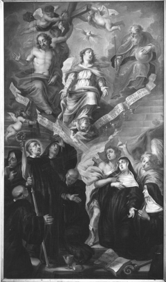 Allegorie auf den hl. Benedikt und die hl. Scholastika by Oswald Onghers