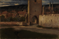 An der Stadtmauer von Gelnhausen by Albert Lang
