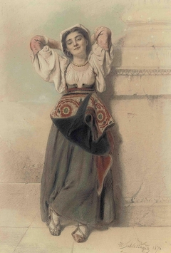 An Italian maiden by Henry Guillaume Schlesinger