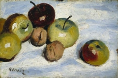 Apples and walnuts by Auguste Renoir