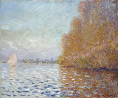 Argenteuil Basin with a Single Sailboat