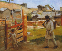 At the Gate (Village of Porras) by Albert Edelfelt