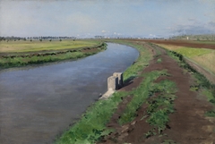 Banks of a Canal, near Naples by Gustave Caillebotte