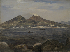 Blick auf den Golf von Neapel mit dem Vesuv