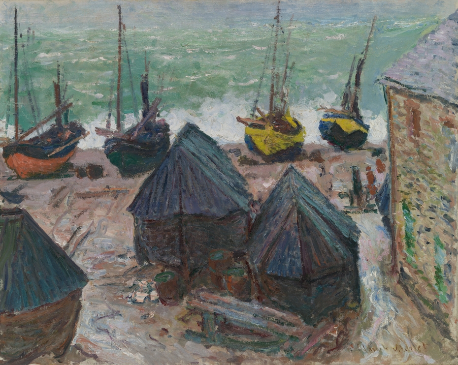 Boats on the Beach at Étretat