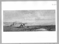 Campagna-Landschaft mit zwei Reitern by Eduard Schleich the Elder